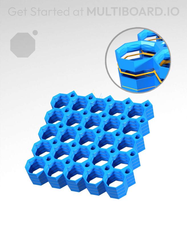 5x5 Multiboard Core Tile - x4 Multi-Material Stack