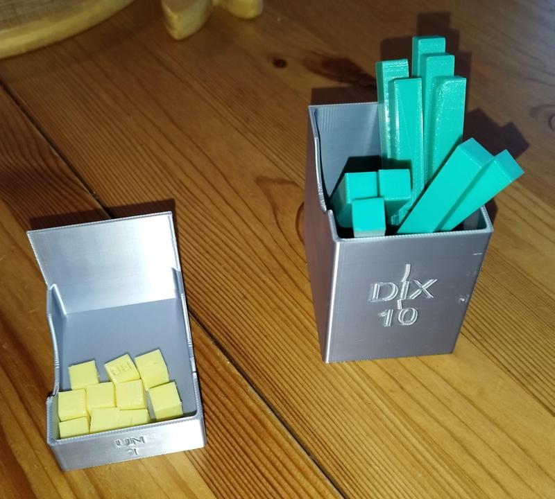 Boites pour Cube de 1 et Barres de 10 (école)