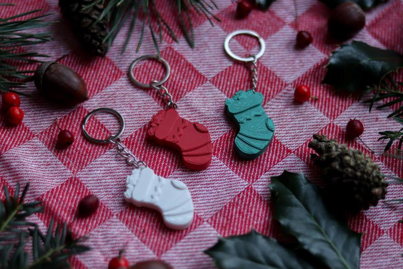 Stocking Keychain | Winter Series | Christmas