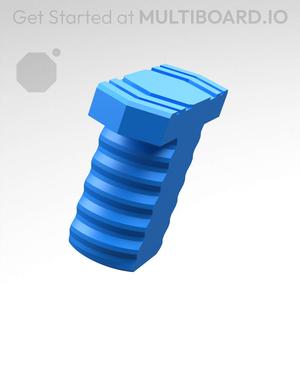 18 mm Mid Thread, Flat Head, T-Bolt