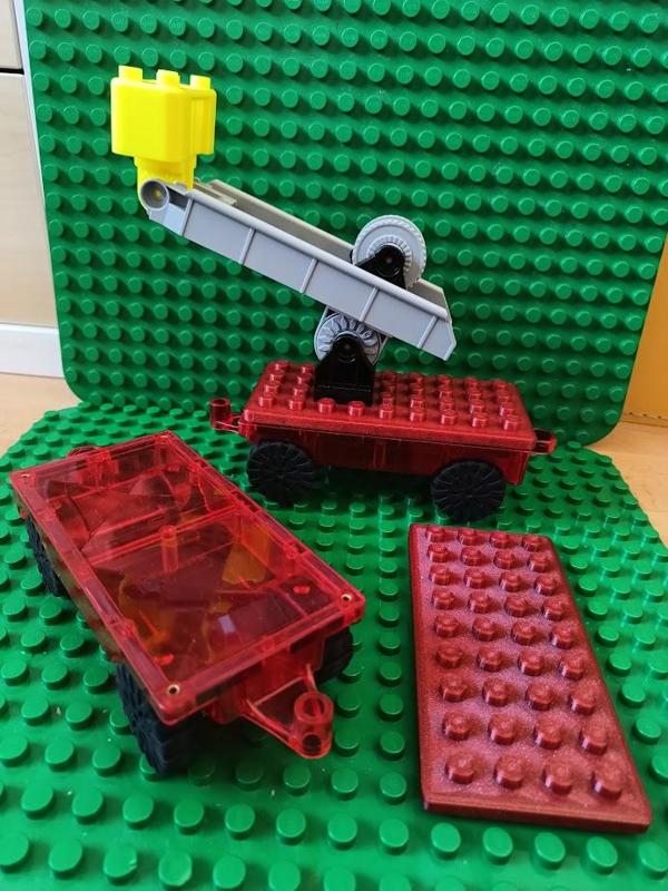 Lego a Lego Duplo nadstavba pro magnetickou stavebnici Connetix/Magna-tiles
