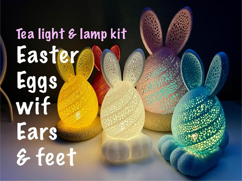Easter Bunny Egg Lamp 