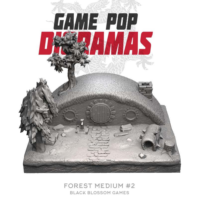 DRM003 Forest M #2 Diorama :: Game Pop Dioramas :: Black Blossom Games
