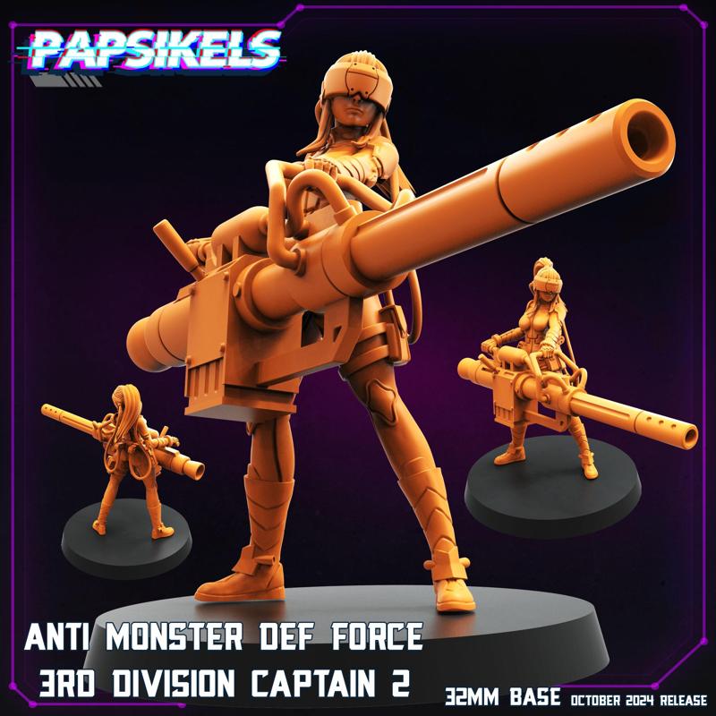 ANTI MONSTER DEFENCE FORCE 3RD DIVISION CAPTAIN