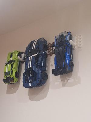Lego car honeycomb wall mount
