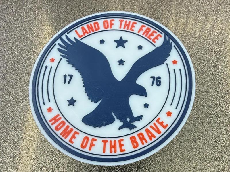 LAND OF THE FREE - HOME OF THE BRAVE COASTER