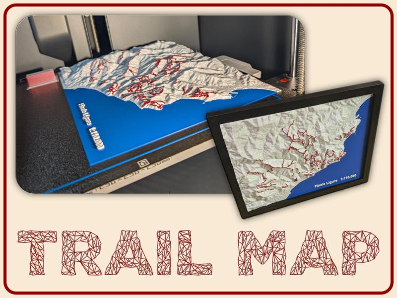Topographic Tail Map (MTB Finale Ligure)