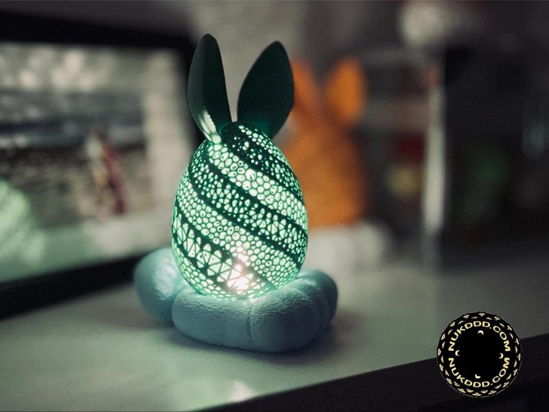 Easter EGG wif Feet (LED tea light holder)