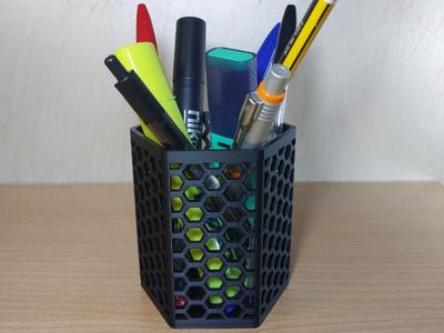 Hexagonal Pen Holder 