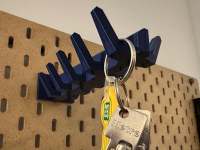 SKÅDIS 10-hook cantilever rack