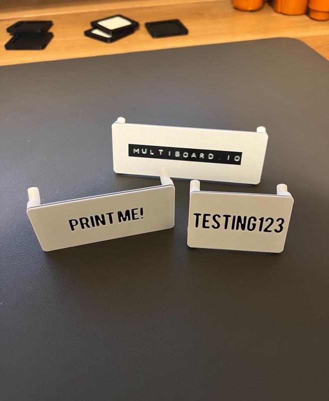 Multiboard Label Plates