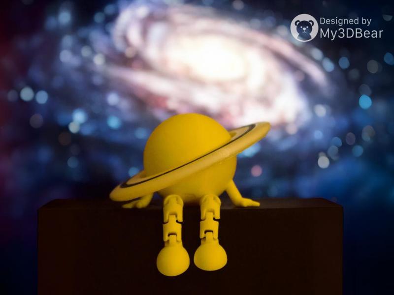 Articulated Saturn with flexi legs