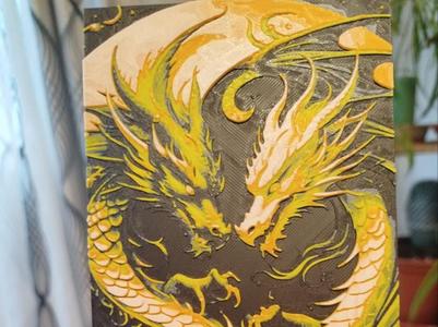 Hueforge dragons