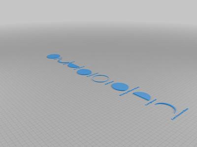 Minimal Moon Phases Wall Art | 3D Printable Celestial Decor