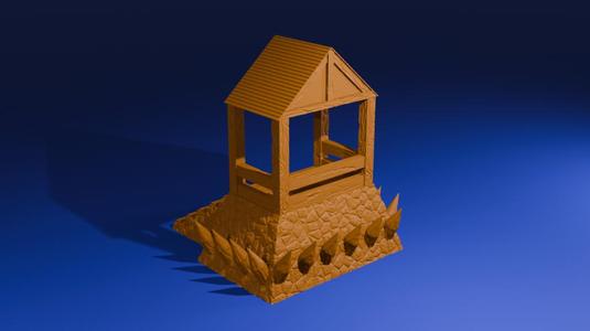 Outpost Essentials: Thistlekeep Watch – Modular Fantasy Watchtower Terrain for 28mm–32mm Tabletop Wargaming & RPG