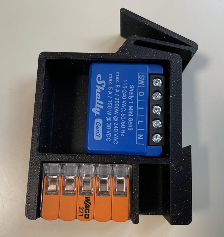 Shelly 1 Mini DIN Rail Mount