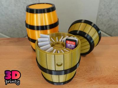 Barrel Storage for Nintendo Switch Game Cartridges   