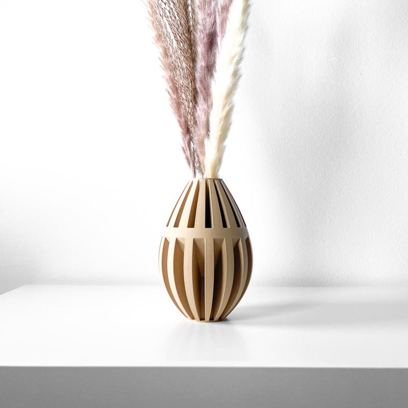 The Dansi Vase, Modern and Unique Home Decor for Dried and Preserved Flower Arrangement  | STL File