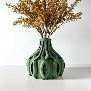 The Linse Short Vase, Modern and Unique Home Decor for Dried and Preserved Flower Arrangement