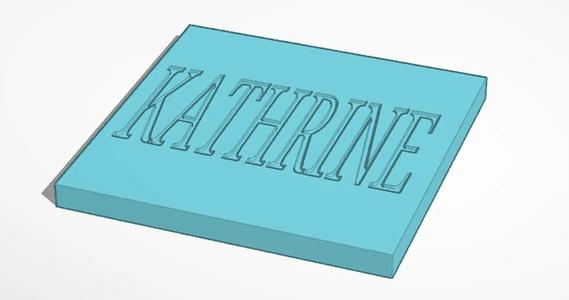 Kathrine Name Plate   