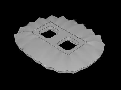 Lego Compatible (24087.dat) Minifig Skirt Ruffled   