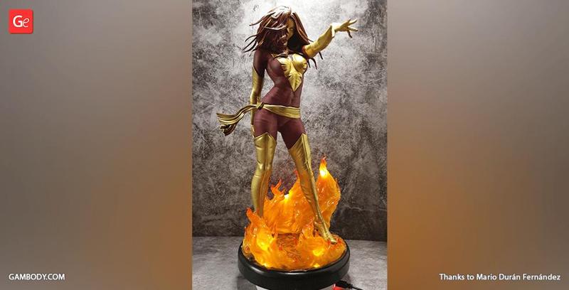 Dark Phoenix 3D Printing Figurine | Assembly