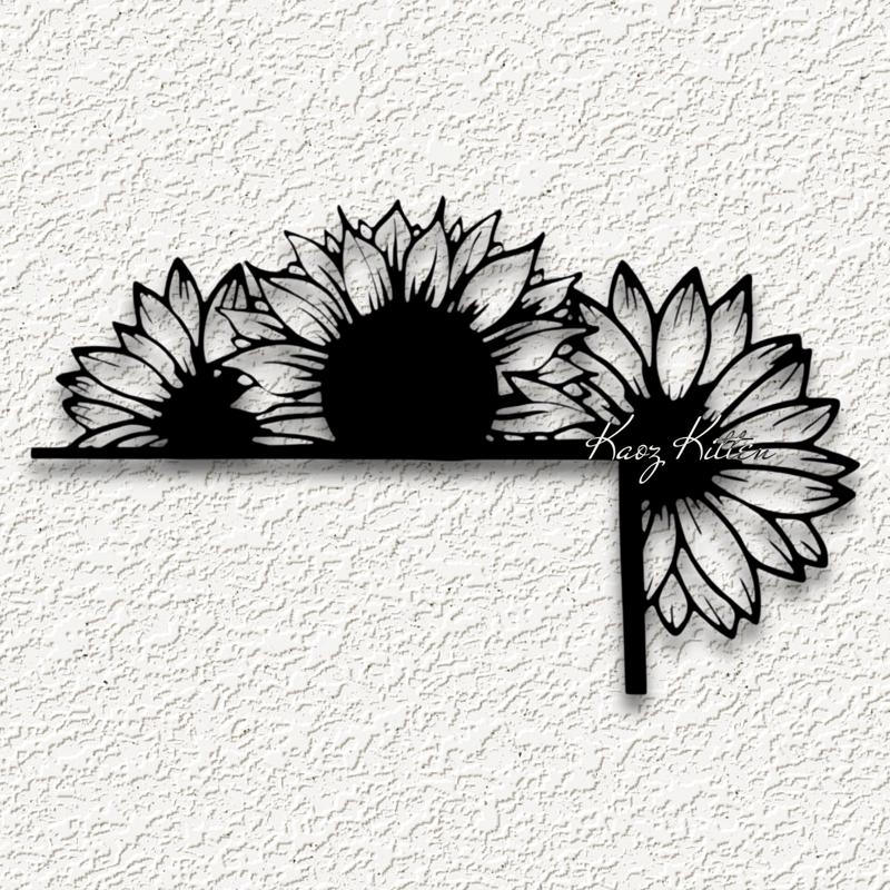 sunflowers corner door topper spring flower home decor