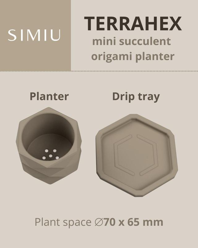 TERRAHEX succulent mini origami planter