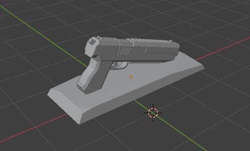 A simple Low Poly Pistol Prop (Another)