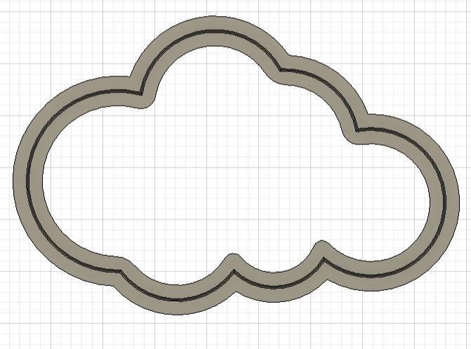Cloud Cookie Cutter 4 inch