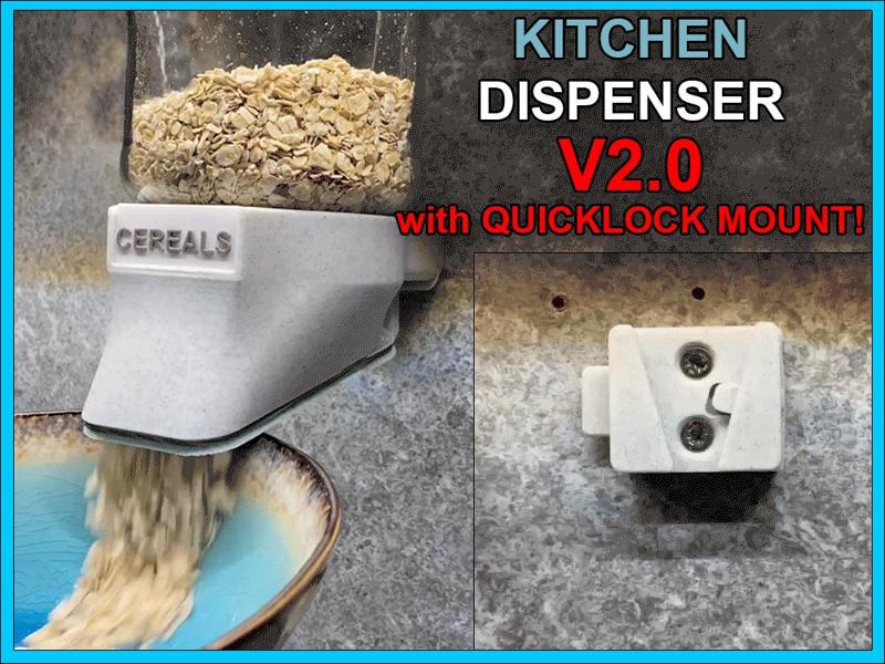 Kitchen Dispenser V2 with Quicklock Mount!