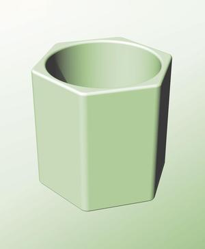 CH128-150 Stacking module bin for modern home decor 3d stl file