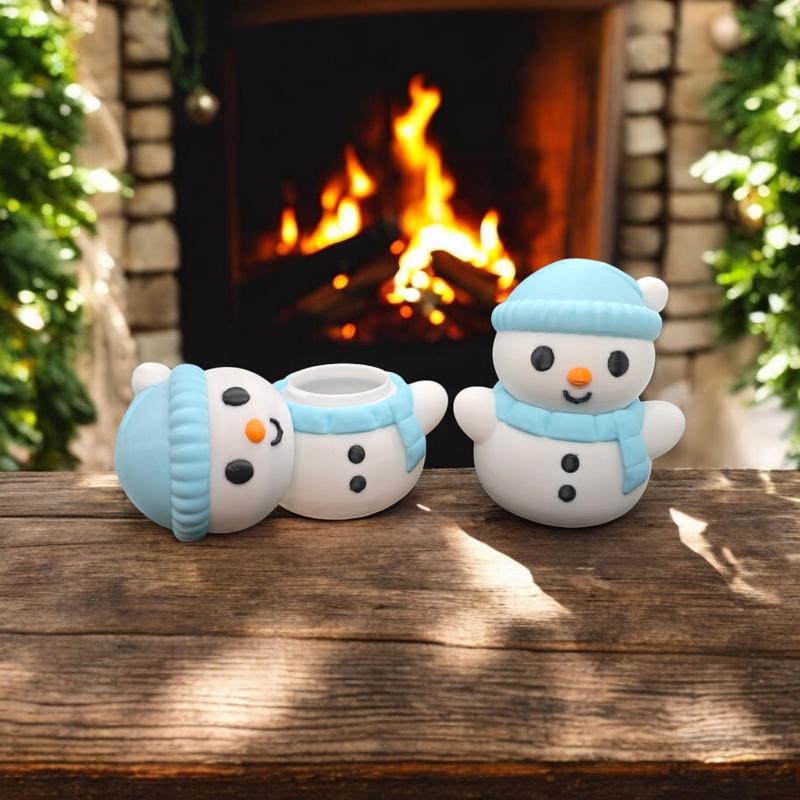 Snowman Container, Ornament, and Mini