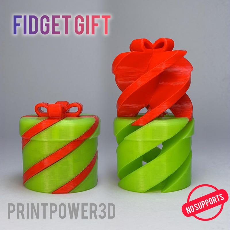 Spiral christmas helix toy / fidget 2