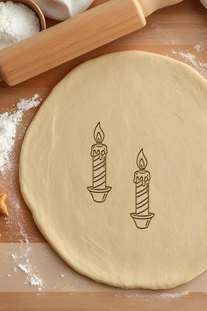 Candle Cookie Cutter, Biscuit Cutter