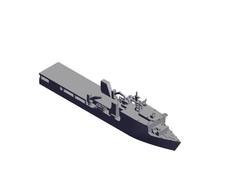 1/700 Scale USS Harpers Ferry LSD-49.stl