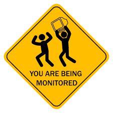 You are being monitored sign