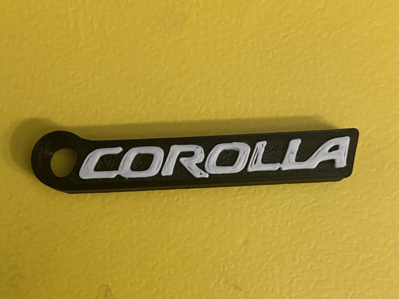 Corolla Logo Keychain