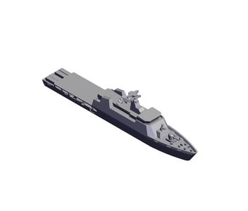 1/700 Scale Damen 2600 Military OPV.stl