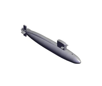 1/1250 Scale USS Barbel Class Submarine SS-580.stl