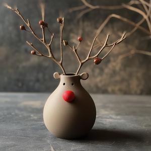 Reindeer Vase