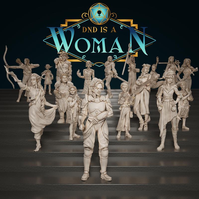 DnD is a Woman - FronTiers Miniatures - 58 Models