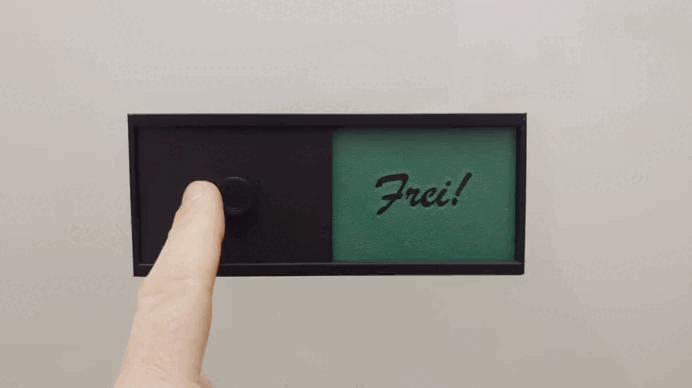 Customizable Occupied/Vacant Sign Door Indicator