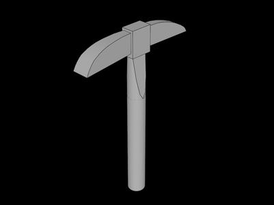 Lego Compatible (3841.dat) Minifig Pickaxe