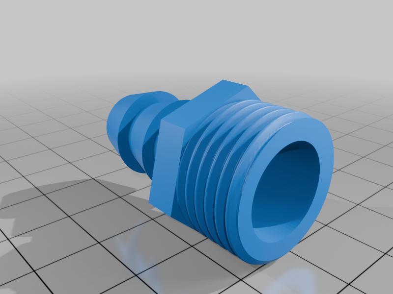 1/2" BSP thread to 13mm hose barb