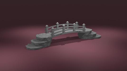 Archstep Bridge – Stylized Fantasy Footbridge for Miniature Terrain and Dioramas