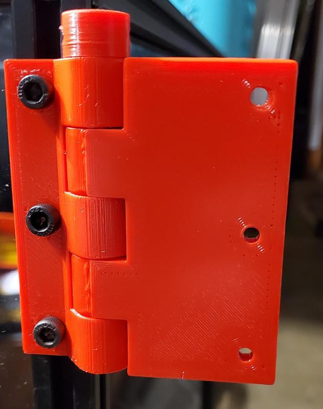 2020 extrusion hinge outside corner mount 200 degree opening