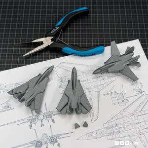 Print-in-place and articulated F14 Jet Fighter with Improved Wingdesign