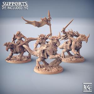 Dragonling Knights - 3 Modular Units with mounts