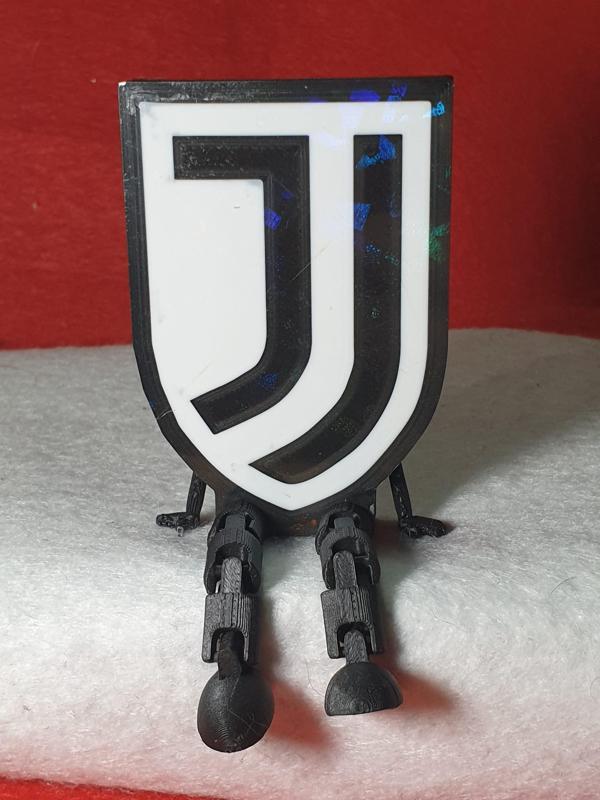 Juventus FC shield with flexi legs